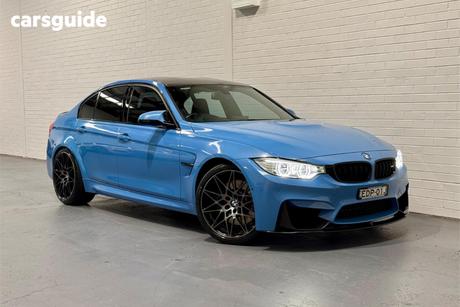 Blue 2014 BMW M3 Sedan
