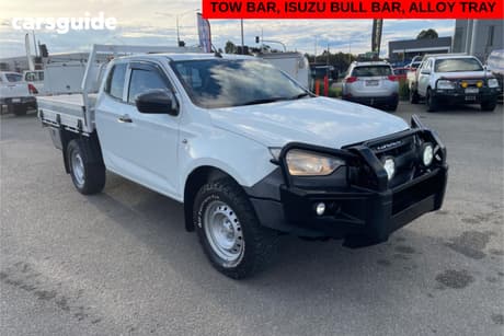White 2021 Isuzu D-MAX Space Cab Chassis Sx (4X4)
