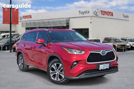 Red 2022 Toyota Kluger Wagon Gxl Hybrid Awd