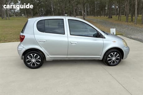 Silver 2003 Toyota Echo Hatchback