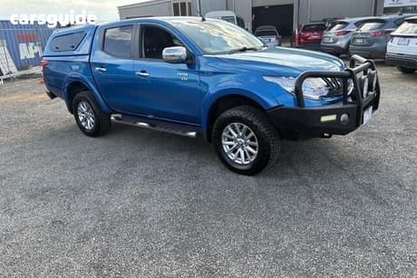 Blue 2015 Mitsubishi Triton Dual Cab Utility Exceed (4X4)