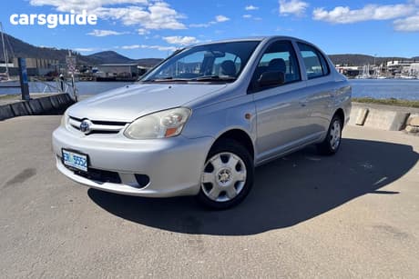 Silver 2003 Toyota Echo Sedan