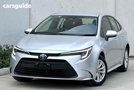 Silver 2024 Toyota Corolla Sedan Ascent Sport Hybrid