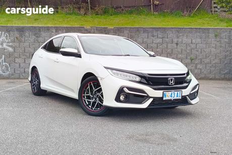 White 2021 Honda Civic Hatchback Vti-L