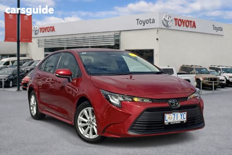 Red 2024 Toyota Corolla Sedan Ascent Sport