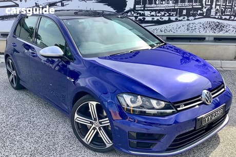 Blue 2016 Volkswagen Golf Hatchback R
