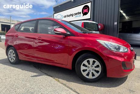 Red 2017 Hyundai Accent Hatchback Active