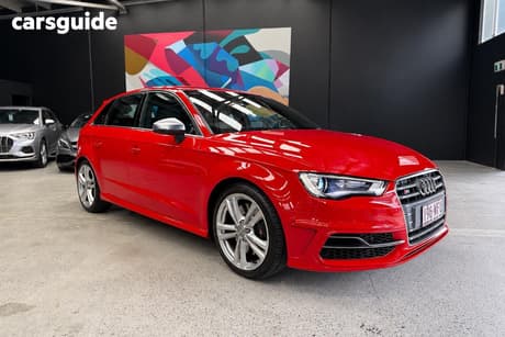 Red 2015 Audi S3 Hatchback Sportback 2.0 Tfsi Quattro