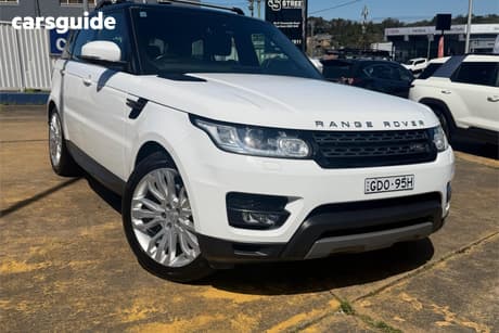 White 2016 Land Rover Range Rover Sport SUV TDV6 SE 4X4