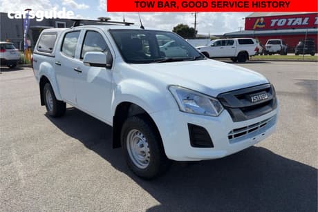White 2017 Isuzu D-MAX Crew Cab Utility Sx Hi-Ride (4X4)