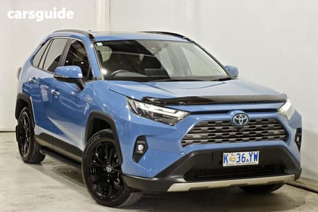 Blue 2023 Toyota RAV4 Wagon Cruiser (2Wd) Hybrid