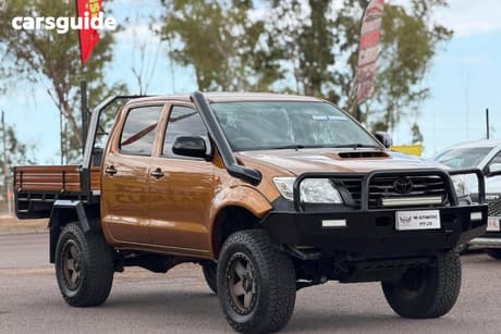 Orange 2012 Toyota Hilux Dual Cab Pick-up Sr (4X4)