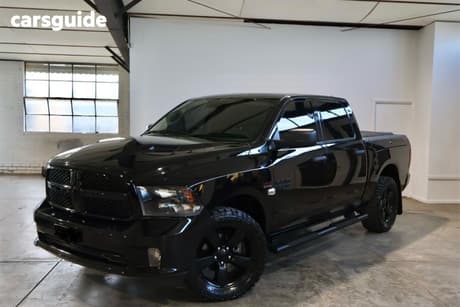 Black 2021 RAM 1500 Crew Cab Utility Express Rambox