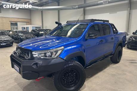 Blue 2019 Toyota Hilux Double Cab Pick Up Rugged X (4X4)