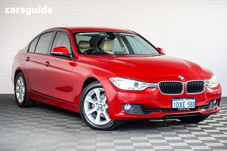 Red 2012 BMW 320I Sedan Luxury Line