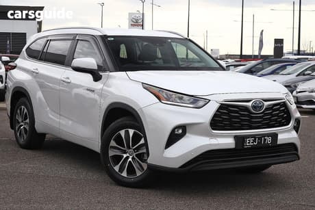 White 2024 Toyota Kluger Wagon Gxl Hybrid Awd