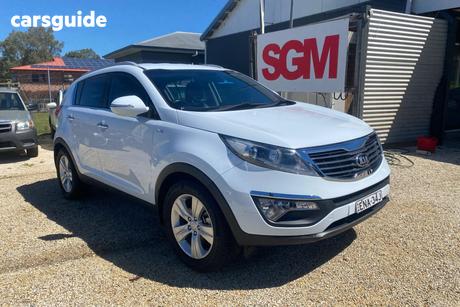 White 2013 Kia Sportage Wagon Platinum (Awd)