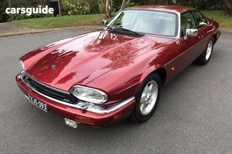 Burgundy 1993 Jaguar XJS Coupe V12