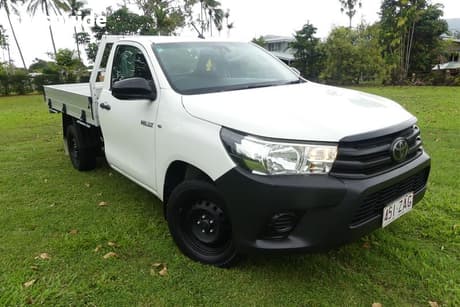 White 2019 Toyota Hilux Cab Chassis Workmate
