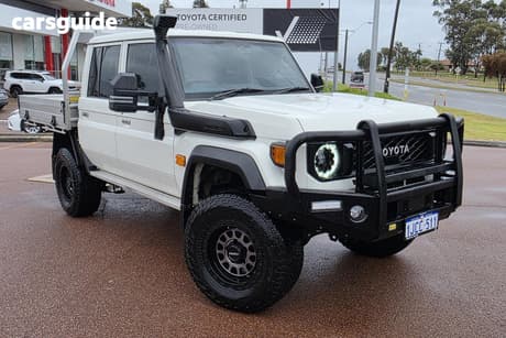 White 2024 Toyota Landcruiser Double Cab Chassis Lc79 Gxl
