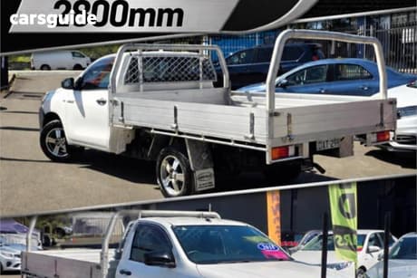 White 2018 Toyota Hilux Cab Chassis Workmate