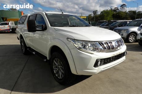 White 2015 Mitsubishi Triton Dual Cab Utility Exceed (4X4)