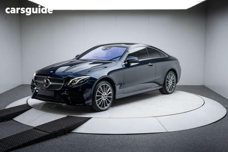 Blue 2017 Mercedes-Benz E400 Coupe