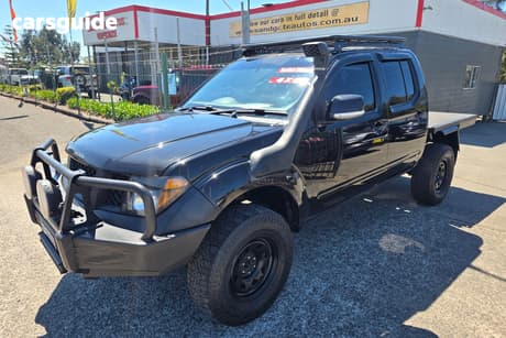 Black 2009 Nissan Navara Dual Cab Pick-up Titanium Edition (4X4)
