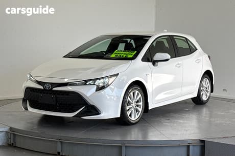 White 2024 Toyota Corolla Hatchback Ascent Sport Hybrid