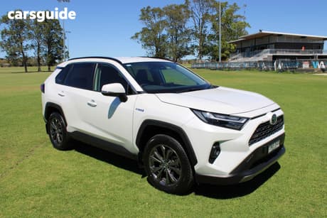 White 2023 Toyota RAV4 Wagon Gxl (Awd) Hybrid