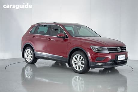 Red 2018 Volkswagen Tiguan Wagon 162 Tsi Highline