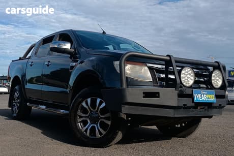 Grey 2012 Ford Ranger Crew Cab Pickup Xlt 3.2 Hi-Rider (4X2)
