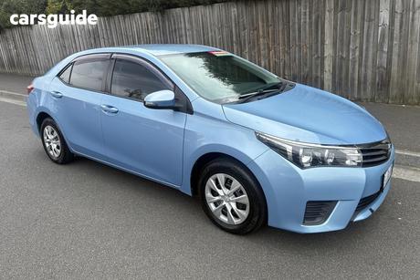 Blue 2014 Toyota Corolla Sedan Ascent