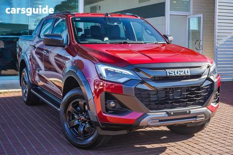 Red 2026 Isuzu D-MAX Crew Cab Utility X-Terrain (4X4)