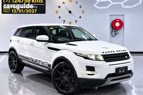 White 2012 Land Rover Evoque SUV SD4 PURE LV