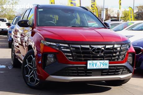 Red 2021 Hyundai Tucson Wagon Highlander (Awd)
