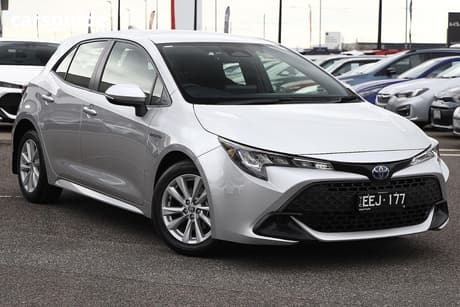 Silver 2023 Toyota Corolla Hatchback Ascent Sport Hybrid