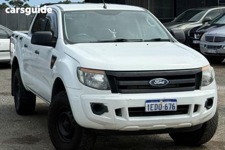 White 2013 Ford Ranger Crew Cab Pickup Xl 2.2 Hi-Rider (4X2)