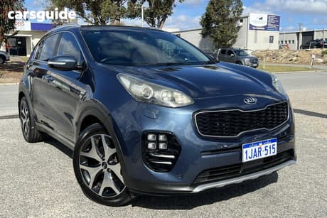 Blue 2016 Kia Sportage Wagon Platinum (Awd)