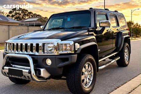Black 2008 Hummer H3 Wagon Luxury