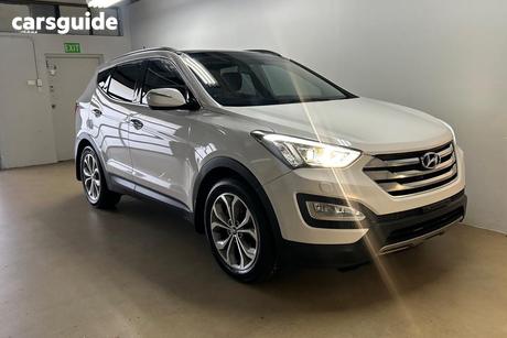 White 2013 Hyundai Santa FE Wagon Highlander Crdi (4X4)