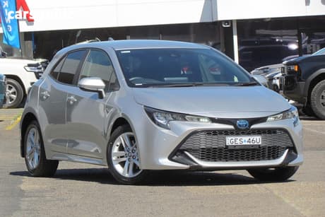 Silver 2020 Toyota Corolla Hatchback Ascent Sport (Hybrid)