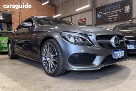 Grey 2016 Mercedes-Benz C300 Coupe 205 MY16