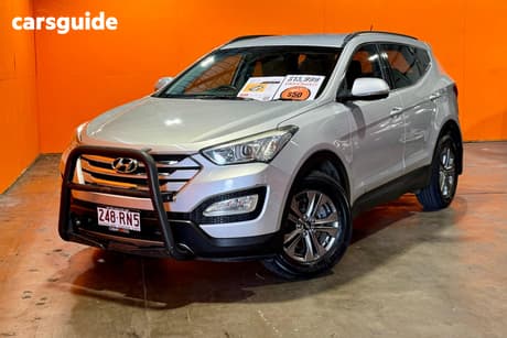 Silver 2014 Hyundai Santa FE Wagon Active Crdi (4X4)