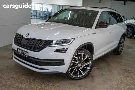 White 2019 Skoda Kodiaq Wagon 132 Tsi Sportline (4X4)