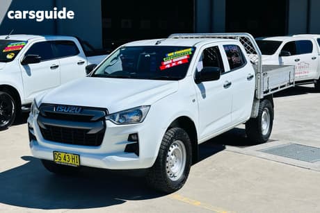 White 2021 Isuzu D-MAX Crew Cab Chassis Sx (4X4)