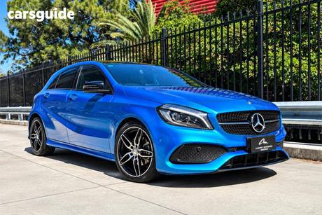 Blue 2017 Mercedes-Benz A180 Hatchback