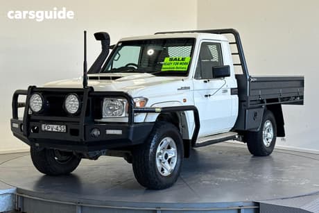 White 2021 Toyota Landcruiser Cab Chassis Gx