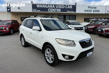 White 2011 Hyundai Santa FE Wagon Highlander Crdi (4X4)