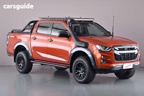 Orange 2022 Isuzu D-MAX Crew Cab Utility X-Terrain (4X4)